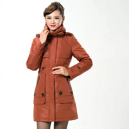 

New Arrival 2015 Women Elegant Slim Long Down Parkas Fashion Winter Coat Jacket Women Hooded Down Overcoat Coat H5603