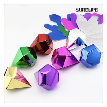 

Diamond Gold Wedding Candy Box Favor Boxes HOT Small Paper Chocolate Box Boite A Dragee Bapteme Casamento Caixa De Doces