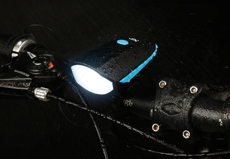 Coolchange для велосипедов колокол фонарик с USB подзарядкой рожок для велосипеда свет фар Велоспорт Многофункциональный ультра яркий Электрический 140db