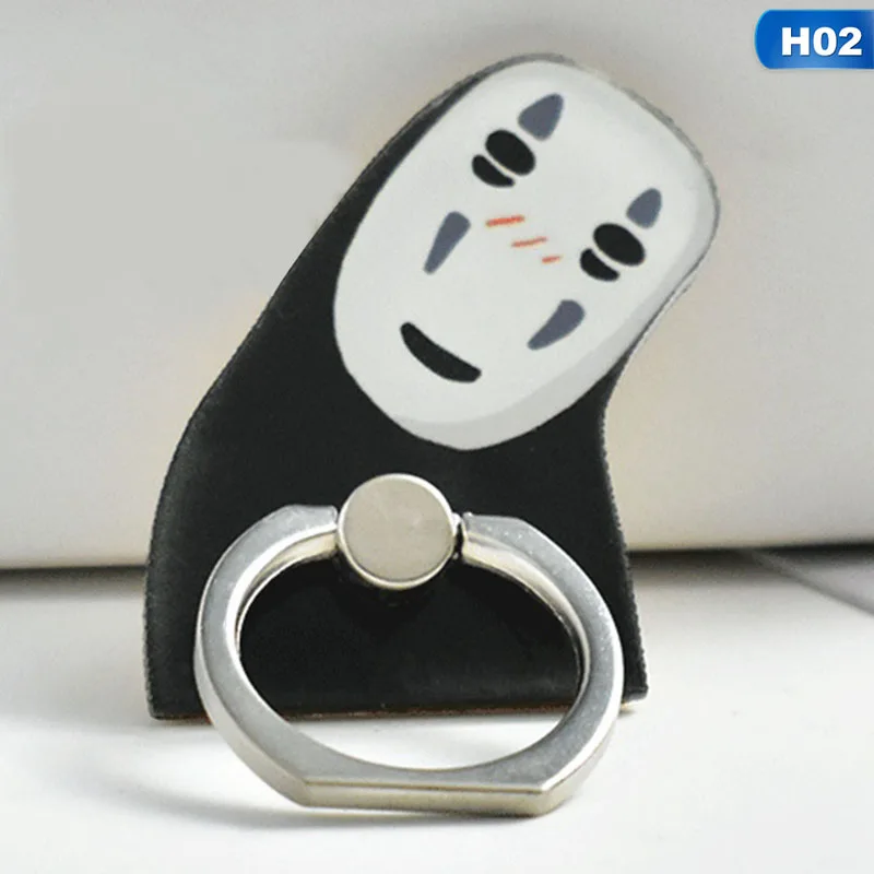 Cartoon No Face Man Universal Smartphone Stand Holder Mobile Phone Finger Ring All Smart Phone for iPhone Accessory for Samsung