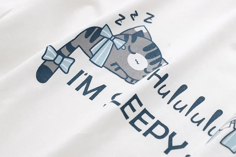 Мори девушка милый Графический для женщин футболки Японский Корейский Kawaii сна кошка печати повседневные футболки женская одежда сладкий короткий рукав топы