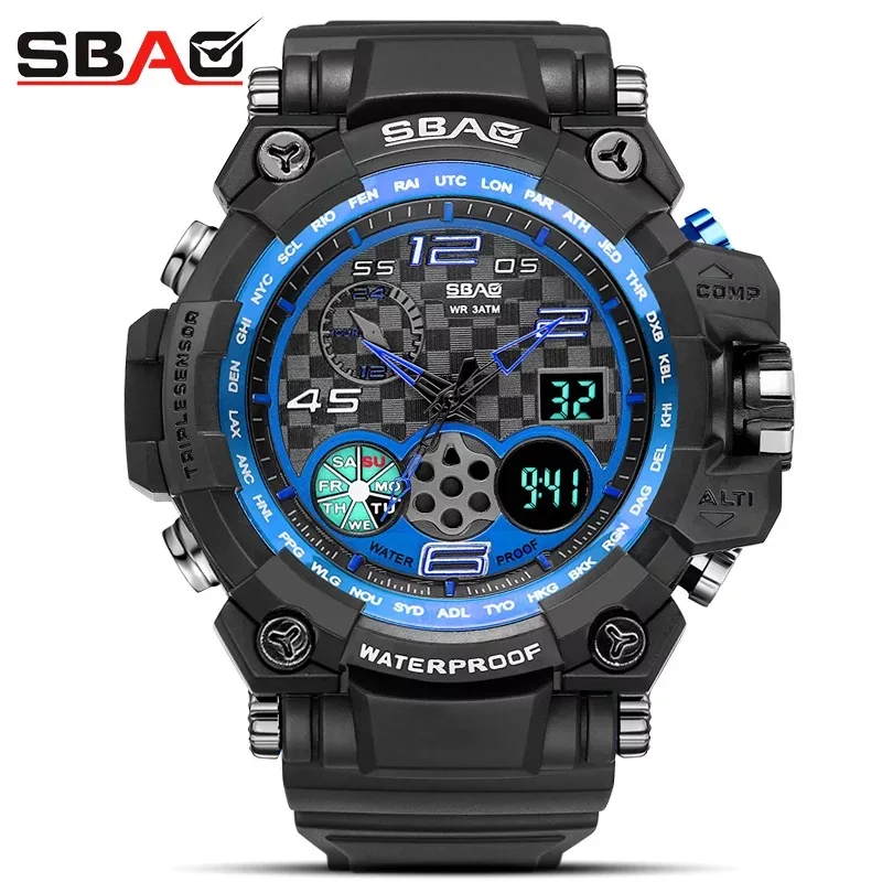

Luxury Brand Mens Sports Watches Dive 30m Digital Display electronic Watch Men Fashion Casual Electronics Wristwatches Relojes