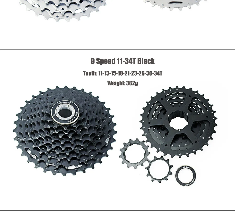 Звездочка для велосипеда Shimano Sram cdg cog 9 Velocidade 9 V 9 S 11-32 T/34 T/36 T/40 T/42 T/46 T/50 T VG Спорт