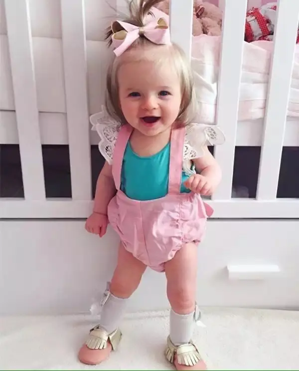 Bosudhsou MC 21 2PC Baby Girls Kids Cute Tops T Shirt +PP Pants Shorts