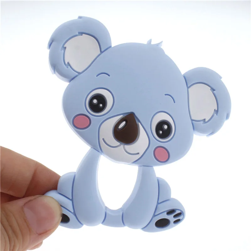 10 шт коала силиконовая подвеска-прорезыватель Медведь Детский Прорезыватель игрушки, не содержащие БИСФЕНОЛ жевательные Силиконовые Прорезыватели жевательные игрушки для ребенка