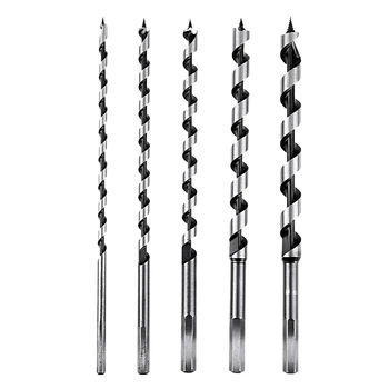 

5Pcs 230mm Extra Long Auger Drill Hexagonal Shank Woodworking Drill set High-carbon Steel Wood Drill Bit Set Woodworking Drill