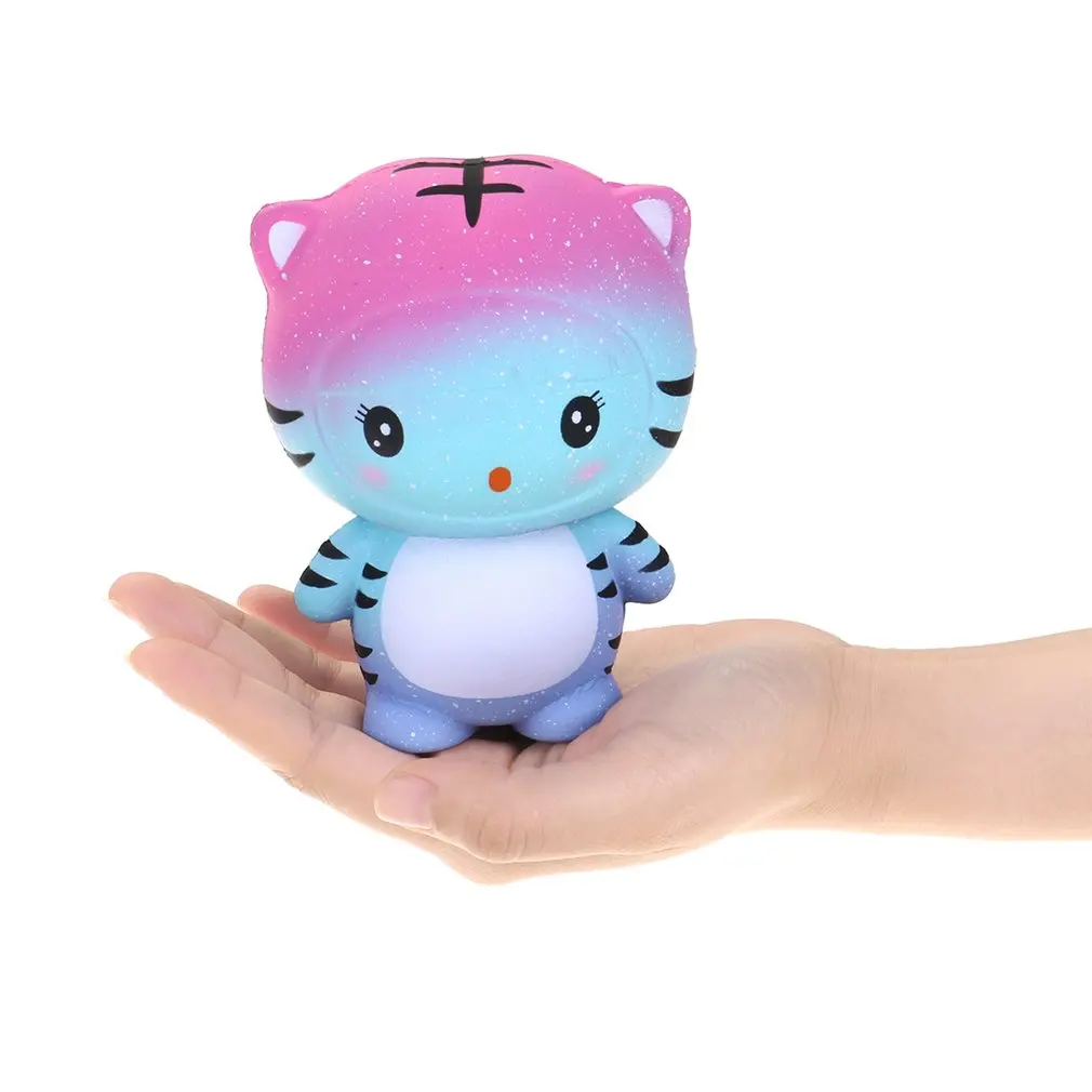 

Cute Tiger Rebound Slow Squishy Toys PU Simulation Bread Squeezed Decompression Vent Decoration Funny Gift for Children Adult