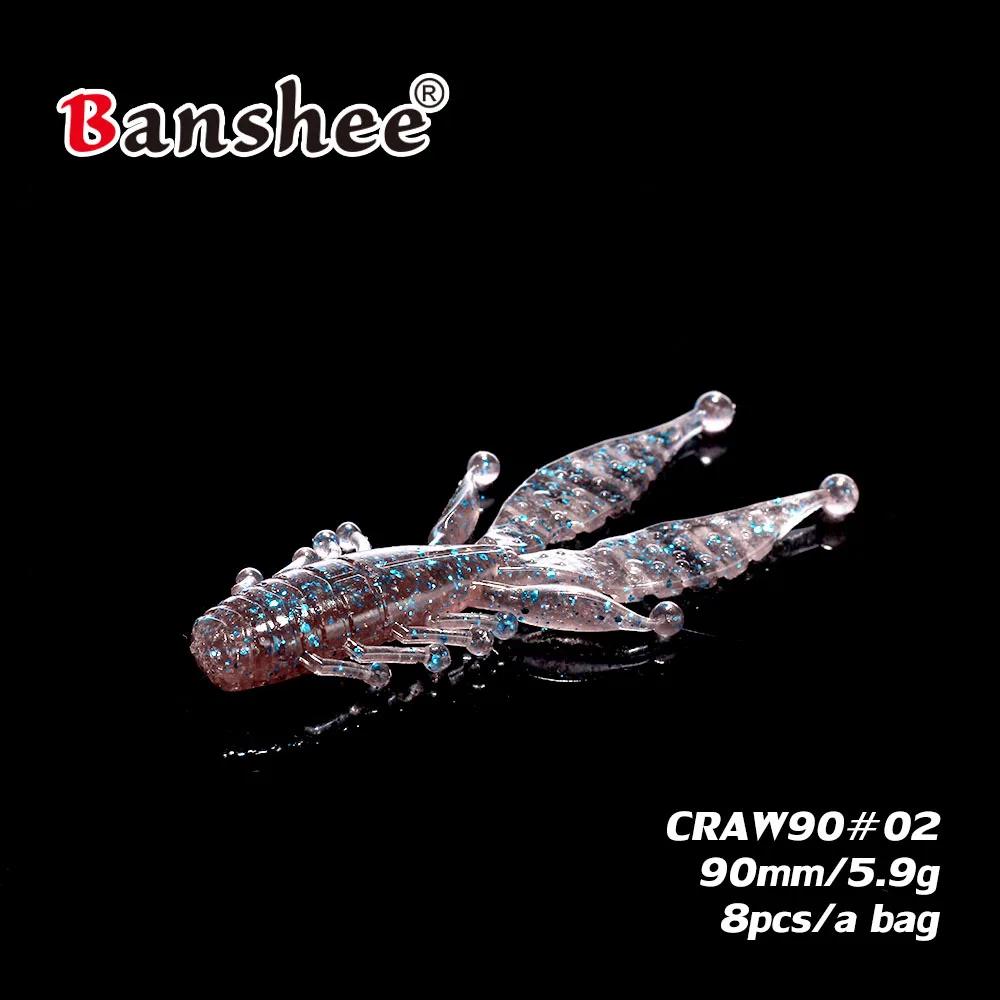 Banshee идеальные мягкие приманки рыболовные 90 мм 5 9 г червь Техасская приманка для
