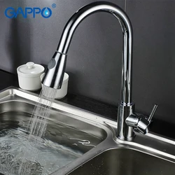 Gappo kitchen Faucets pull out water mixer rotatable kitchen tap sink mixer tap flexible faucet kitchen armatur