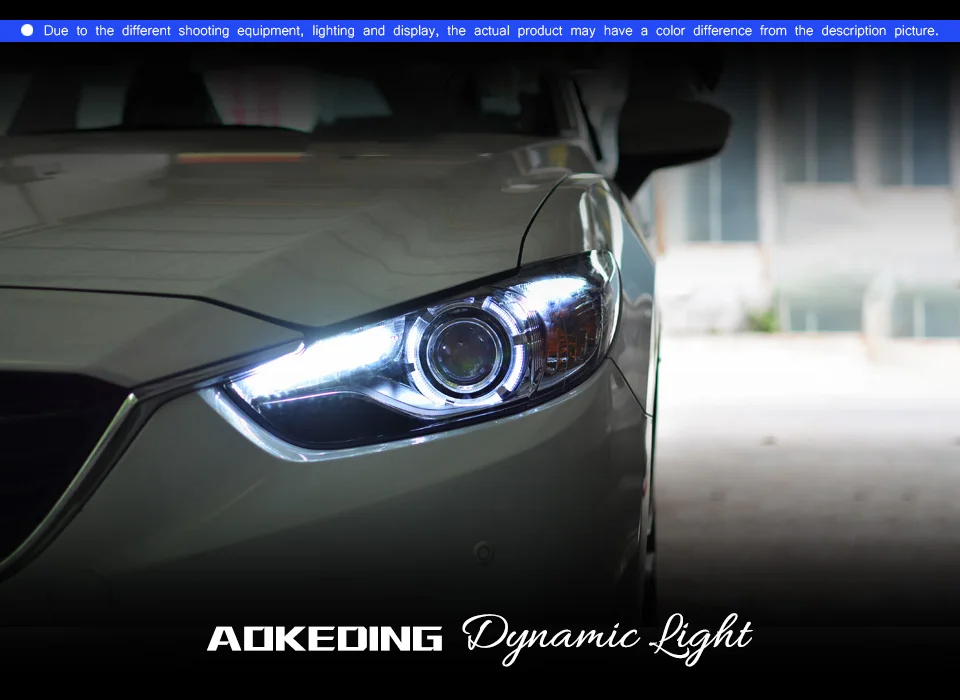 АКД Тюнинг автомобилей фары для Mazda 6 мазда 6 atenza 2013- светодиодные фары DRL ходовые огни Биксеноновые лучевые огни ангельские глазки