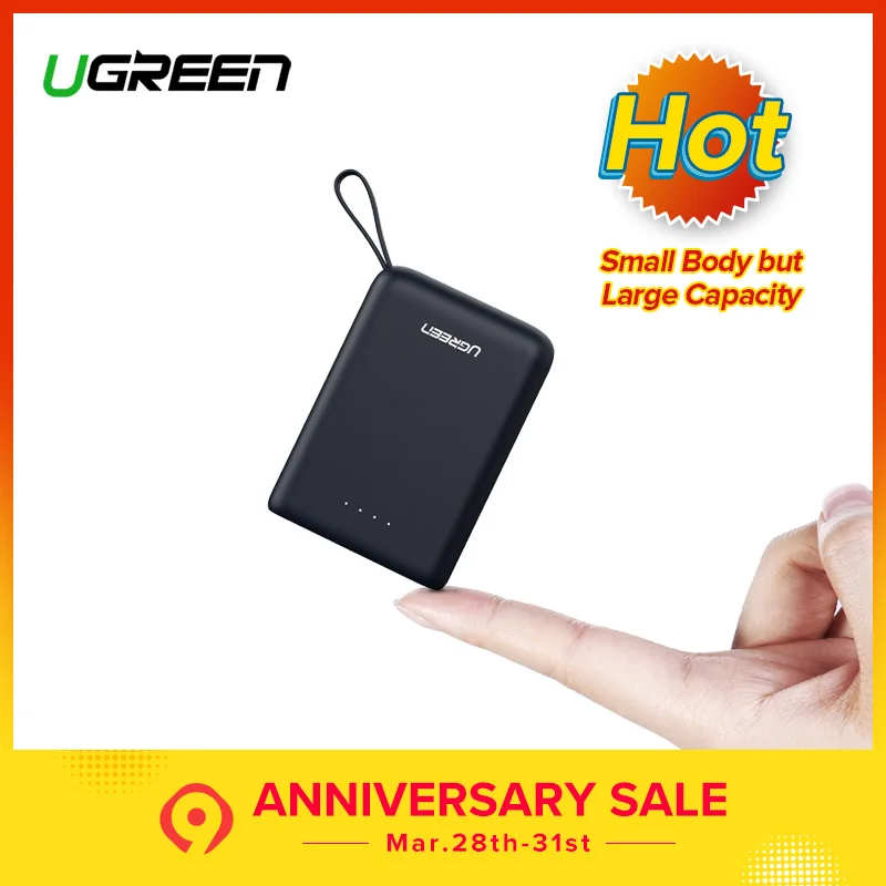  Ugreen Power Bank 10000 мАч портативный