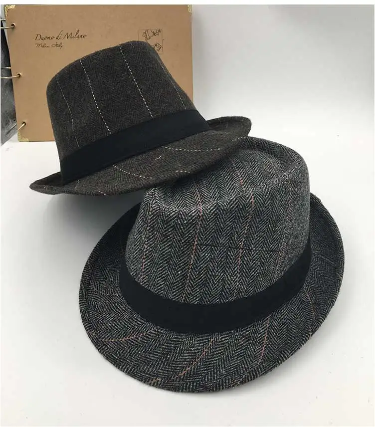 trilby hats for men black