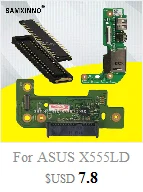 Материнская плата для ноутбука ASUS A750J K750J K750JB X750JB X750JN тест ОК i7-4500 GT740M/2 ГБ свободный радиатор+ 4 Гб ram