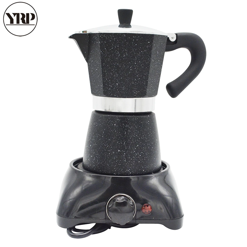 Кофеварка YRP Moka кастрюля для приготовления эспрессо алюминиевая с фильтром 6