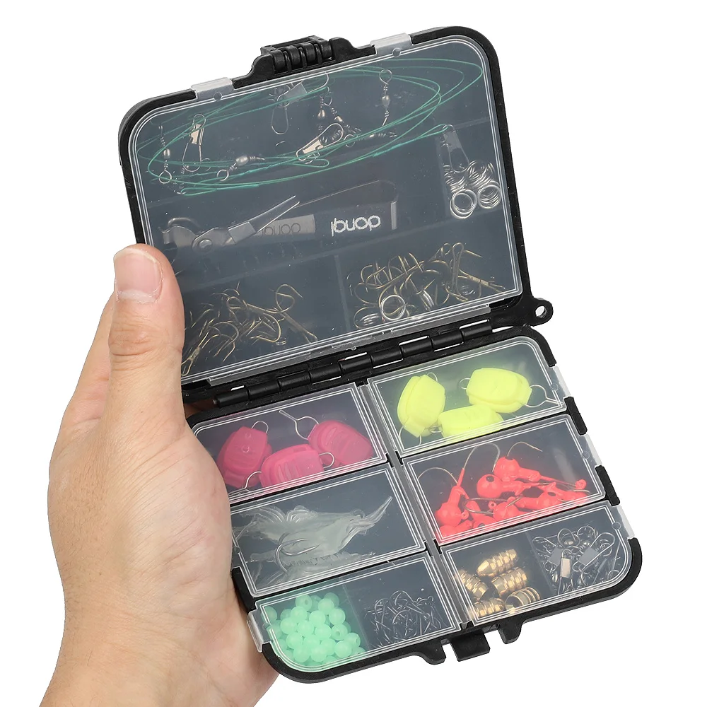 Fishing Tackle Boxes Accessories 9 Grid Fishing Gear Box 116.53.5cm Plastic High Quality Portable Fish Lure Bait Hooks Tackle