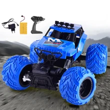 Детская Высокая скорость дистанционного управления автомобиля зарядки 2,4 г дистанционно управления Светодиодный трюк SUV электромобиль модель