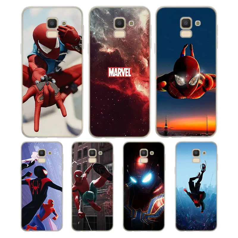 

Silicone Case Spider man Iron man Printing for Samsung Galaxy j8 j7 j6 j5 j4 j3 Plus Prime 2018 2017 2016 Case Cover
