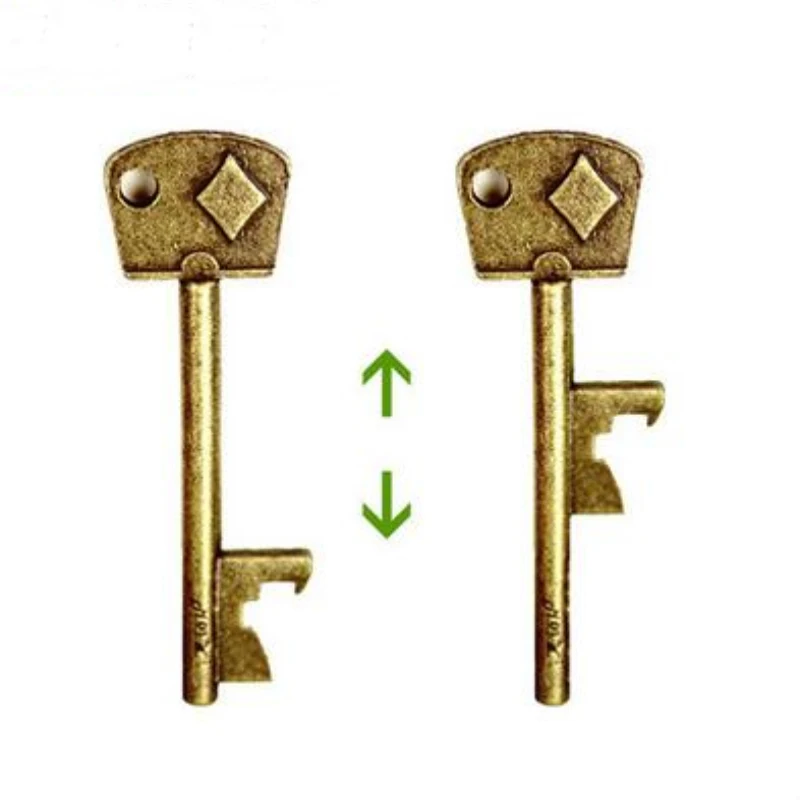 Three in one movable keys skeleton key magic tricks close up magic