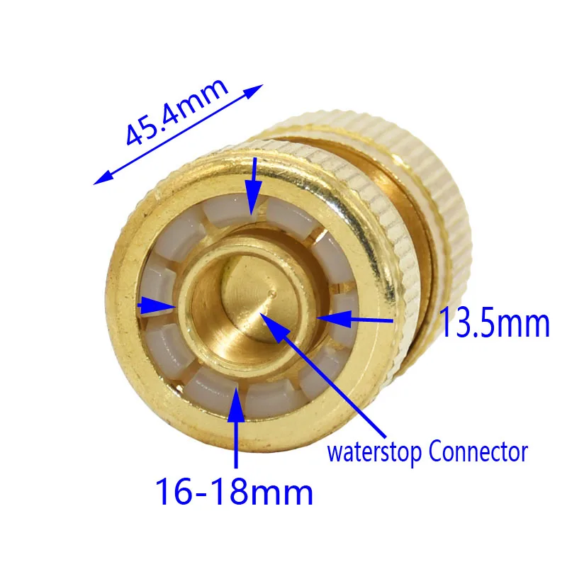 1/2 дюймовый для садового шланга быстрый водостопорный соединитель Латунный Водяной пистолет адаптер медный орошение садовый шланг разъем 1 шт
