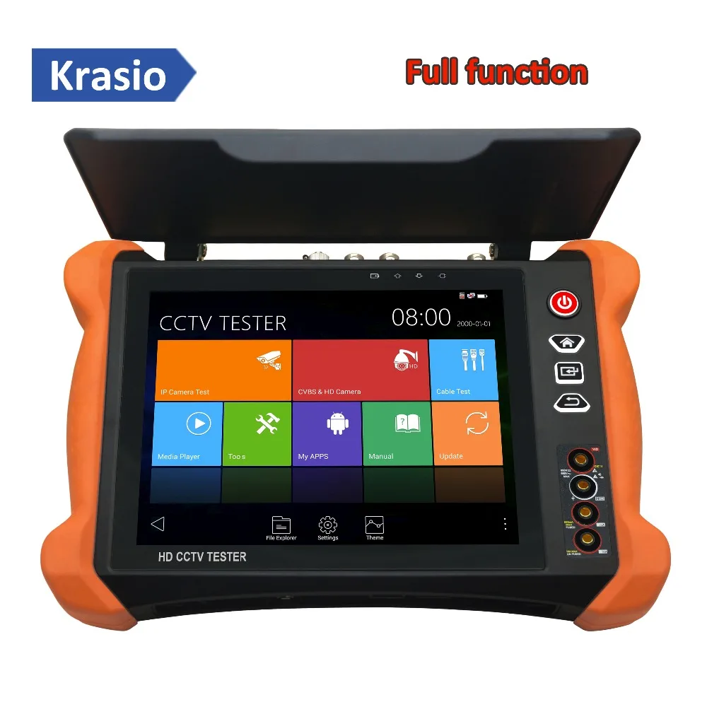 Multi function Handheld IP Camera Test Monitor 4K H.265 8MP TVI CVI 5MP AHD 1080P SDI with 8