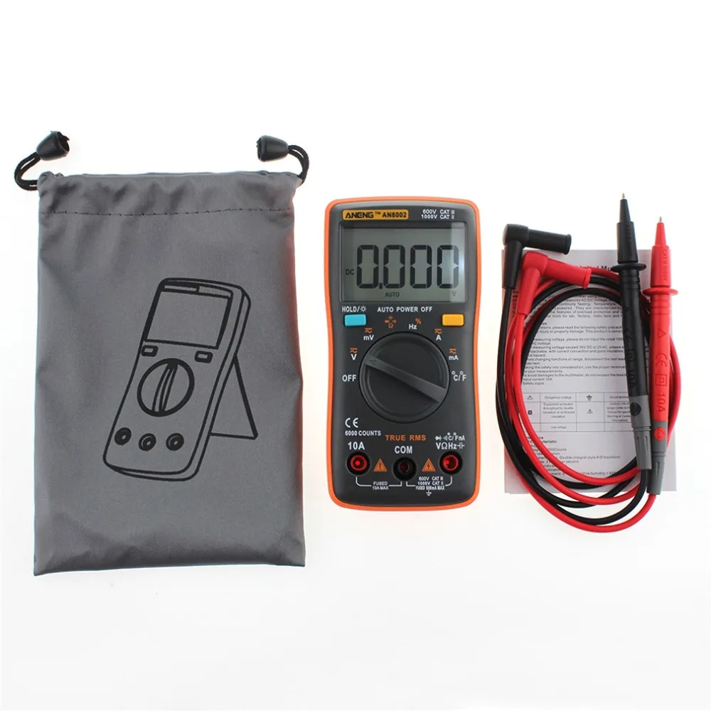 ANENG Digital Automatic Multimeter 6000 Counts Backlight ...