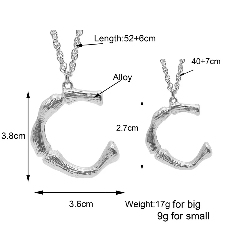 F. J4Z хит, женские цветные серебряные подвески с буквами, сплав, маленькие A-Z, 26, оригинальные ожерелья, для девушек, массивные бамбуковые ожерелья, grandes de moda