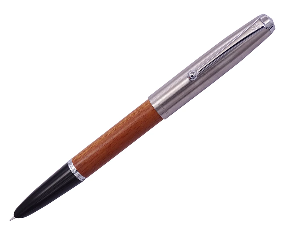 Tampa de Aço Suave para Escritório Lição de Casa Retro Jinhao Rosewood Caneta Fonte Inoxidável Extra Fino Nib 0.38mm Tinta Escrita Escola 7 High Quality Material escolar e de escritório