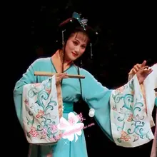 ТВ Играть бабочка любовь Чжу Yingtai актриса синий костюм Юэ опера костюм