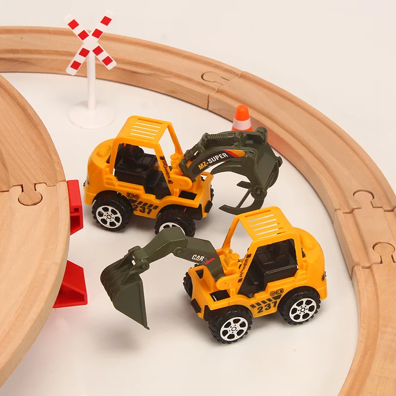 Wooden Trains Track Toys Set Magical track and Friends Station Bridge Accessories Railway Model educational Toys for Children