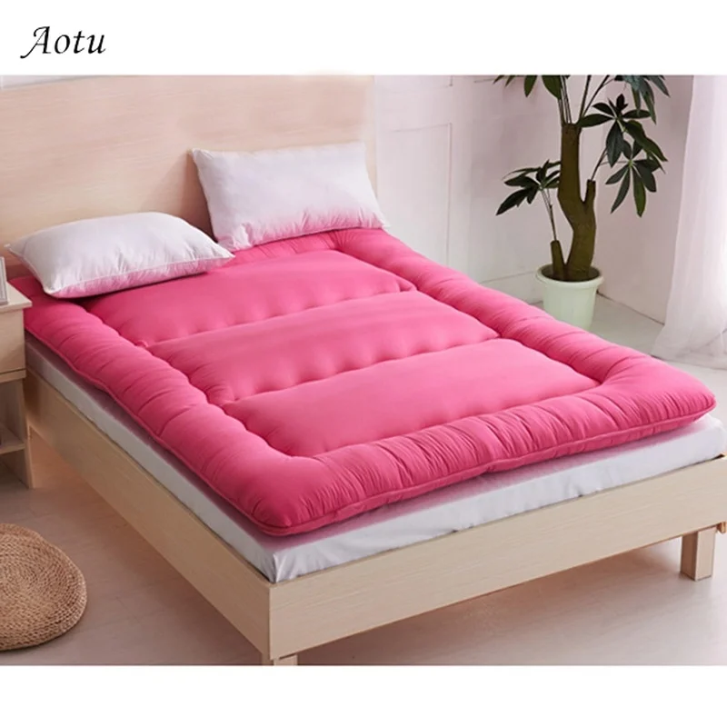 

1pc Bed Mat Foldable Single Double Bed Mattress Breathable Mattress Bed Comfortable Mat Cushion Bedding Bedroom Furniture