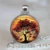 Tree Of Life Glass Cabochon Statement Pendant Necklace 29