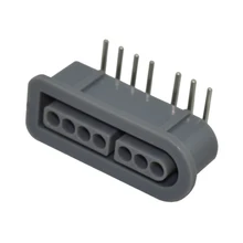 MOQ 200 шт. много Замена 90 градусов Женский 7 Булавки разъемов для SNES контроллер разъем