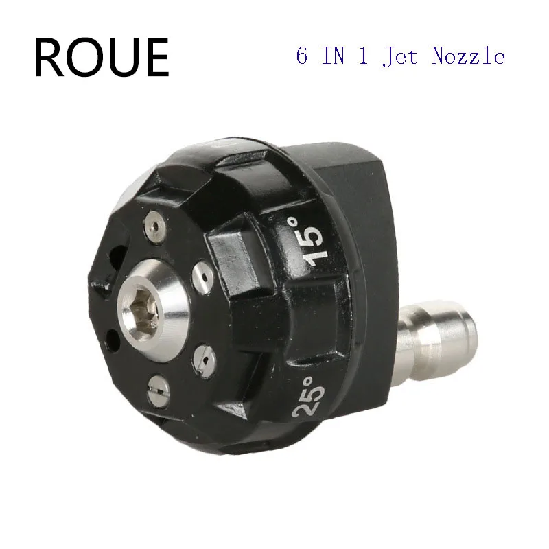 

High Pressure Water Cleaning Machine Car Washer 6 IN 1 Jet Nozzle for Prefessional and Commercial High Pressure Washers