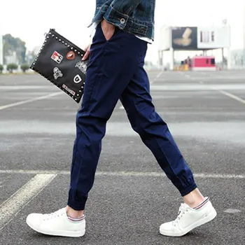 

Hot Simple Fashion Spring Autumn Men Pants Slim Solid Color Straight Man Casual Trousers SMA66