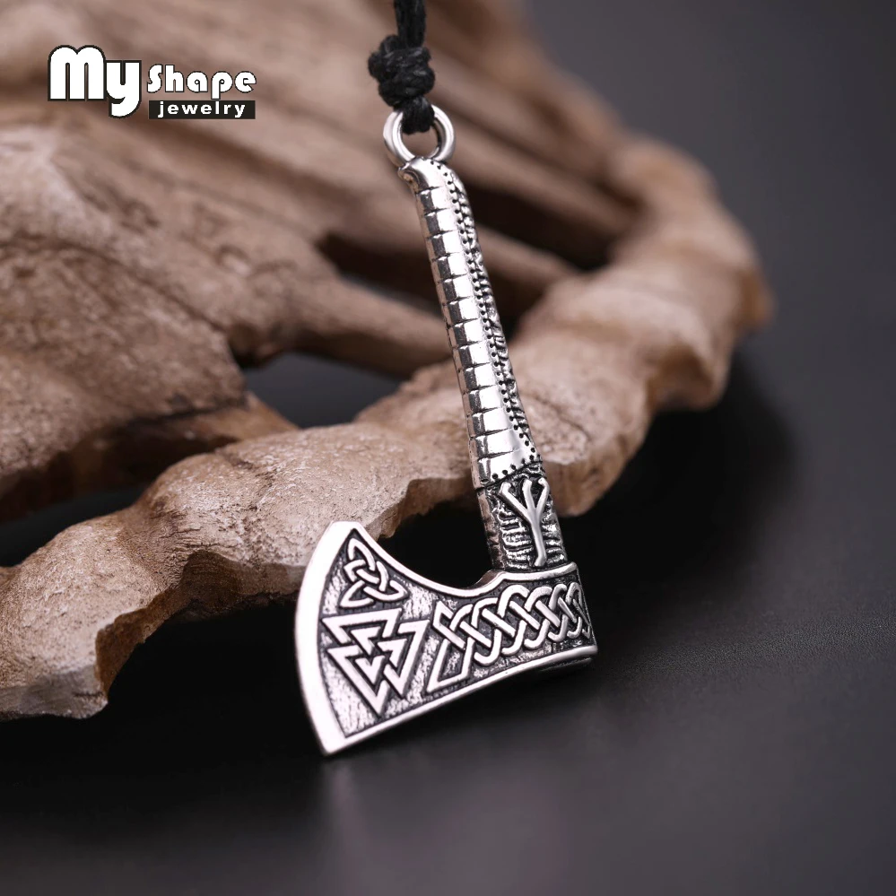 My shape Новинка 2018 Прямая поставка 3D подвеска в виде топора мужское ожерелье
