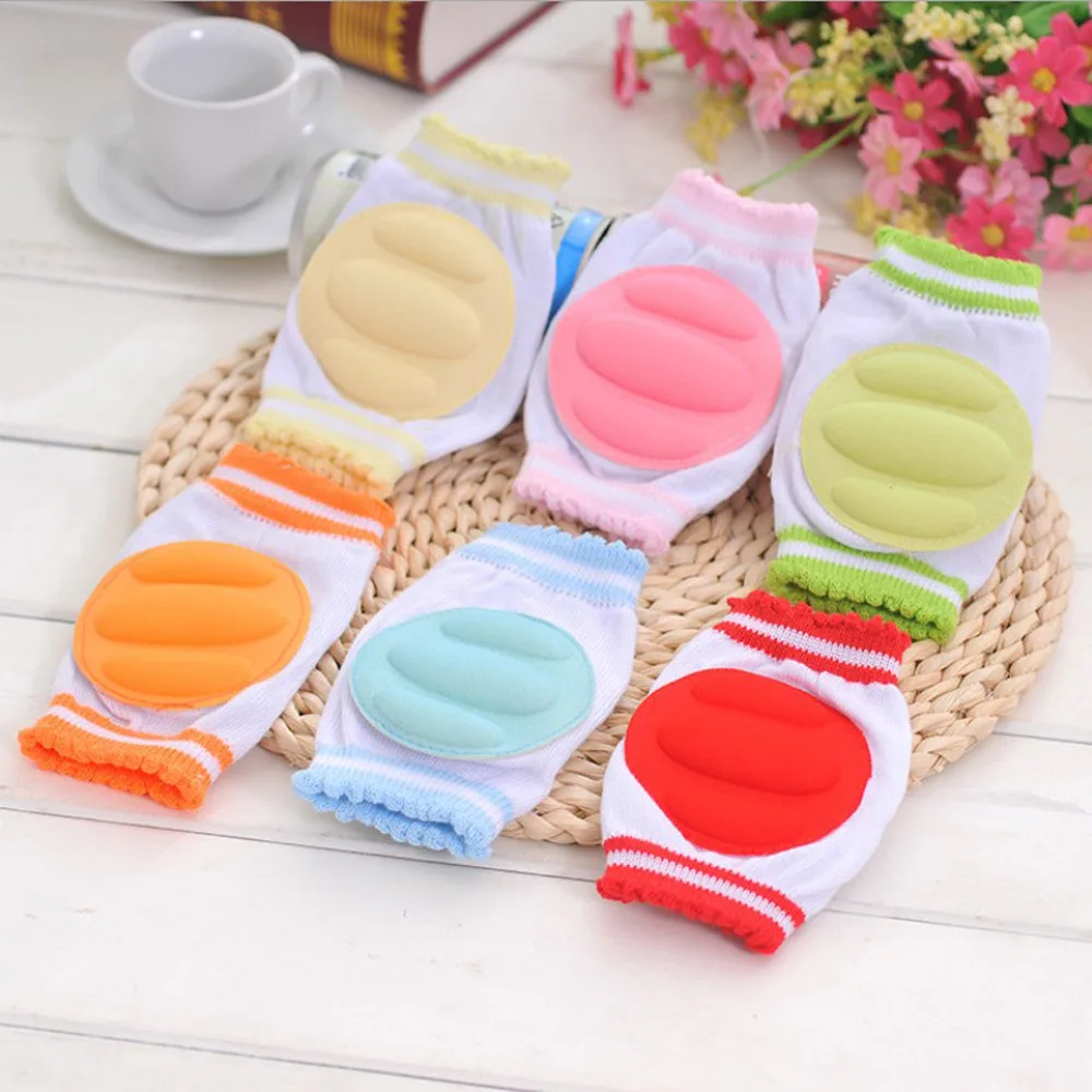 

ARLONEET 1 Pair Baby Kids Toddlers Children Safety Crawling Elbow Cushion Knee Pads 4Colorful quality Cotton Baby Knee Pads