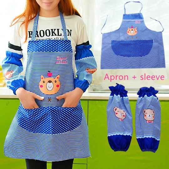 Apron Kitchen goods Cute Women Apron Dresses With Pockets For Kitchen