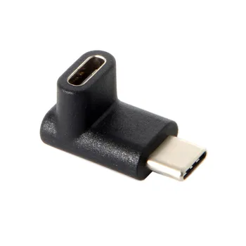 

10pcs/lot 90 Degree Down or Up Angled Reversible Type-C USB 3.1 Male to Female Extension Adapter for Phone& Laptop
