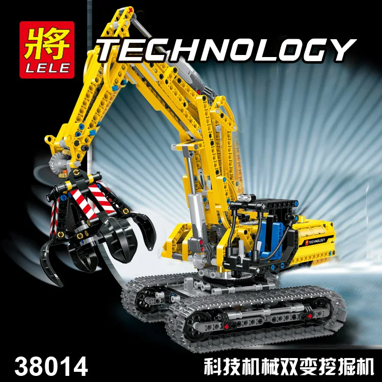 

720pcs 2in1 Compatible Legoing Technic Excavator Model Building Blocks Brick Without Motors Set City Kids Toys for children Gift