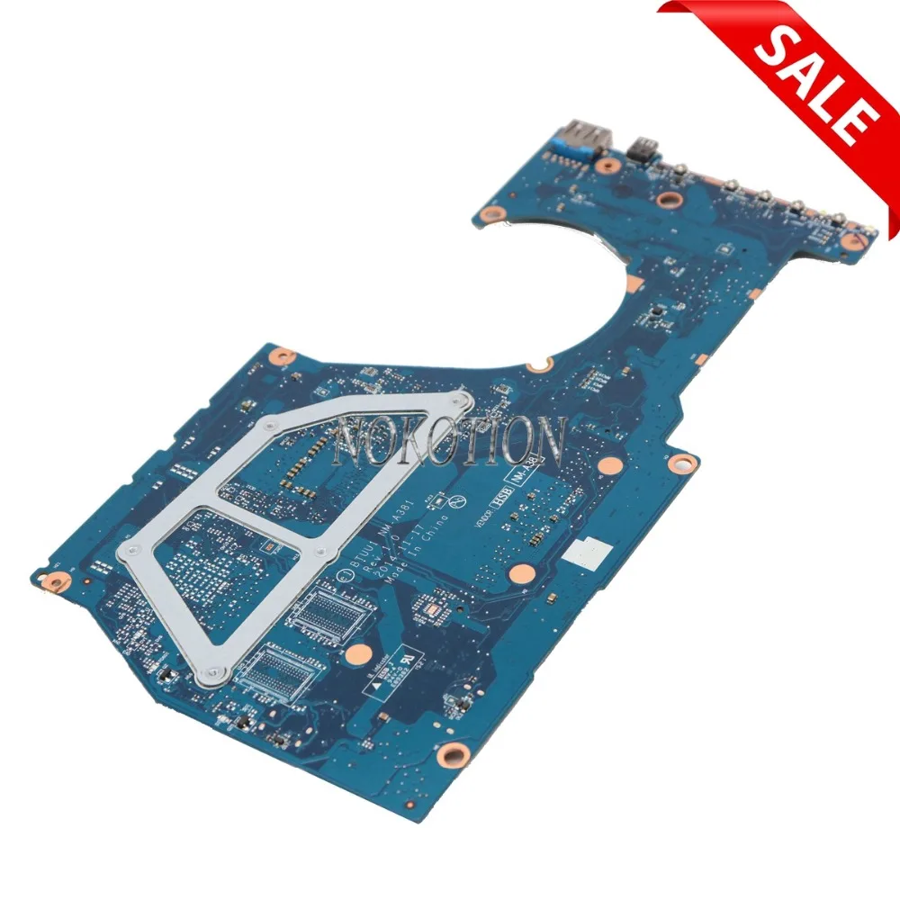 NOKOTION BTUU1 NM-A381 материнская плата для ноутбука для lenovo yoga 3 14 5B20H35640 SR23Y I5-5200U основная плата