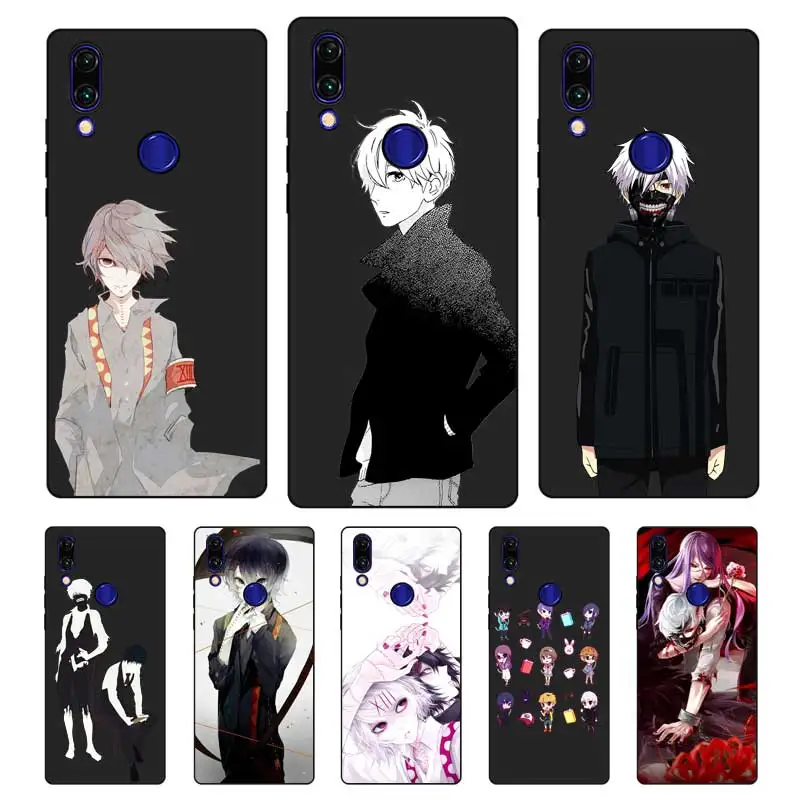 N341 Kaneki Black Silicone Case Cover For Xiaomi Redmi Note 3 4 4X 5 5A 6 7 Pro Global |