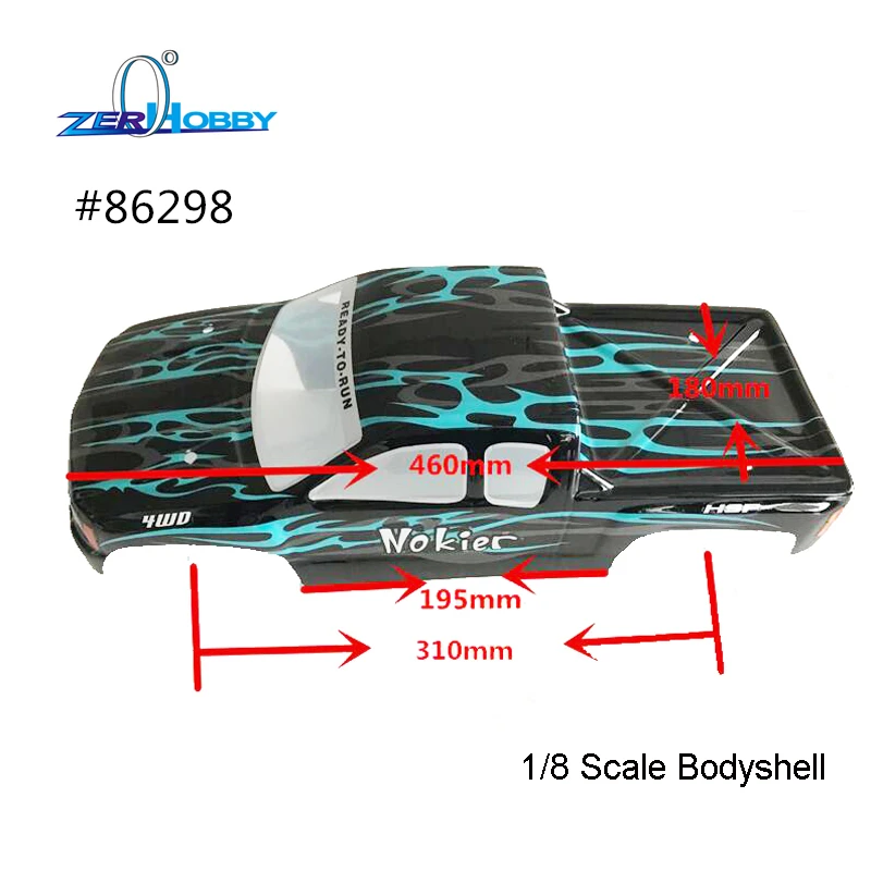 HSP гоночный Радиоуправляемый автомобиль, игрушки, запчасти, аксессуар, 1/8 масштаб, корпус грузовика монстра