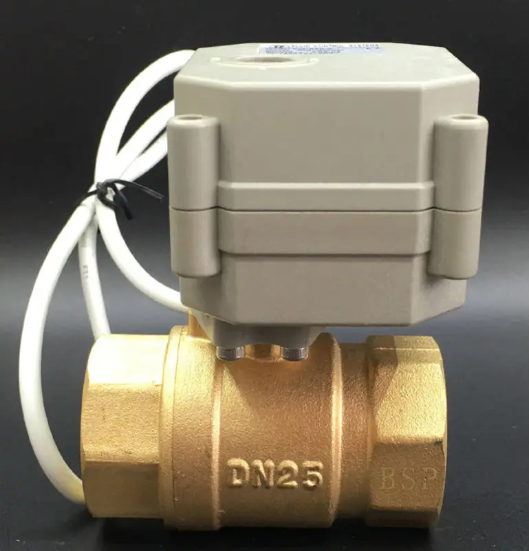 

Metal Gear Quality Normally Open/Close Motorized Valve TF25-B2-C BSP/NPT 1'' 2 Way Brass DN25 AC110V-230V 2 Wires 5 Wires