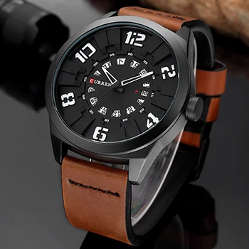 

CURREN Luxury Brand Men Watch Fashion Casual Watches Man Sport Clock Male Military Leather Quartz Watch Relogio Masculino