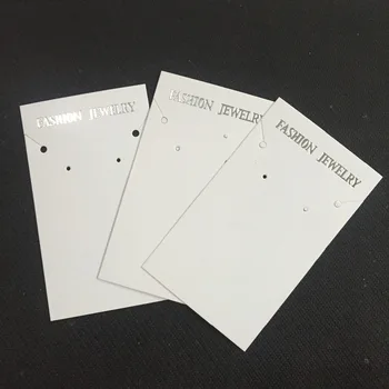 

100pcs white paper Necklace Jewelry Display Cards holder 10cmx6cm wholesale