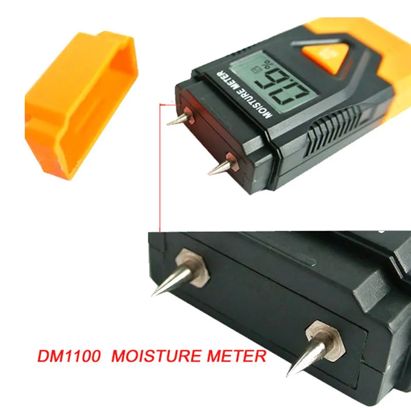 3-в-1 Портативный цифровой древесный/Строительные материалы детектор влажности цифровой измеритель влажности качества и гигрометром декоративные часы для Температура измерения