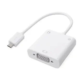 

Micro USB To VGA Adapter Converter Video To Audio Converter Micro USB To VGA HD Cell Phone TV Connection For Xiaomi For Samsung