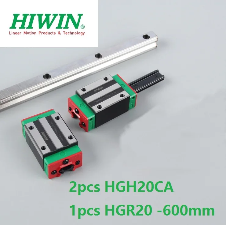 

1pcs 100% original Hiwin linear rail HGR20 -L 600mm + 2pcs HGH20CA narrow block for cnc