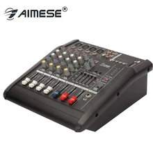 PMX402D караоке аудио микшер контроллер 4 канала Микрофон Звук микшерный пульт усилитель с USB Встроенный 48 В фантомное питание