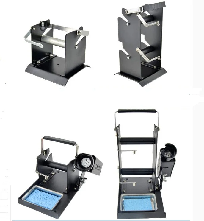 Five Types Multifunctional Iron Holder Double-Layer Soldering Iron Stand Double Tin Wire Rack Metal Tin Wire Frame Line Seat